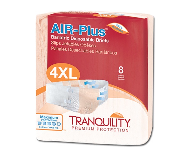 Tranquility AIR-Plus Bariatric Disposable Briefs
