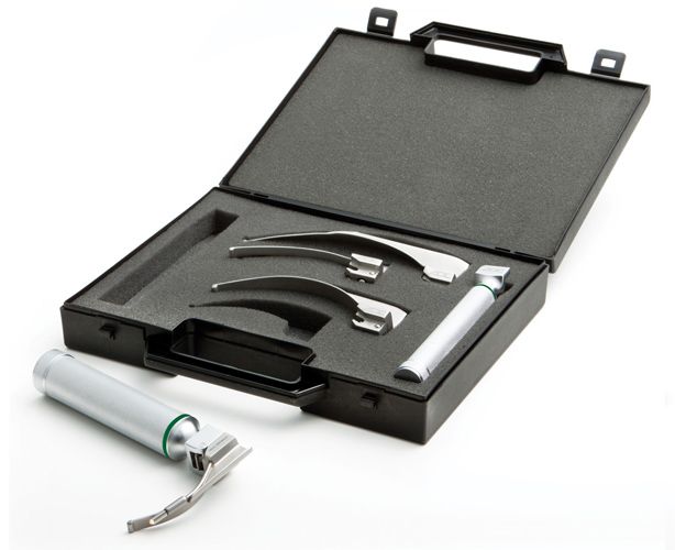 ADC Satin Fiberoptic Laryngoscope Set