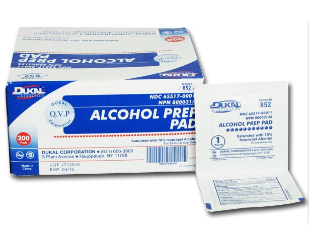 DUK-PADS Dukal Alcohol Prep Pads, Non-Sterile sku DUK-PADS
