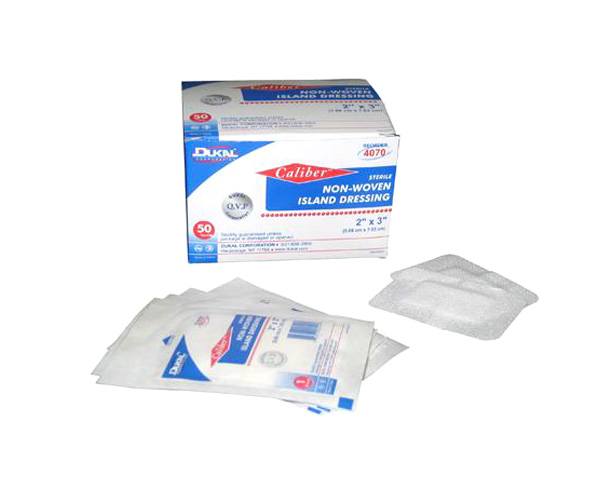 DUK-ISDRS4X5 Dukal Non-Woven Island Dressing, Sterile sku DUK-ISDRS4X5