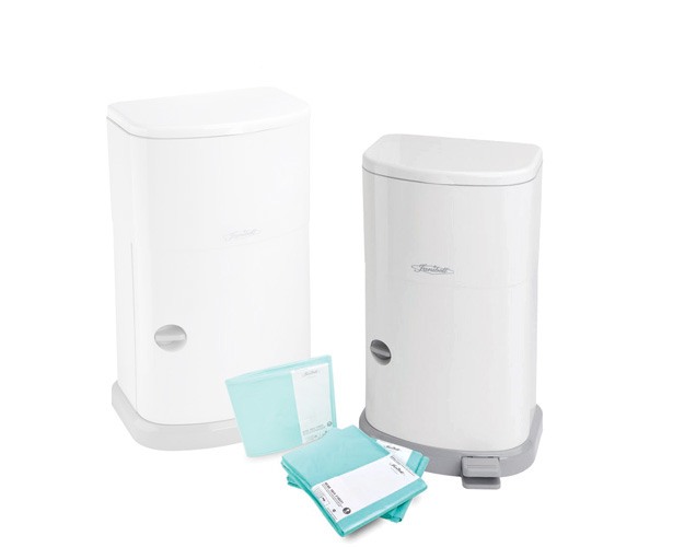 Janibell Akord Slim Step-Open Receptacle with Odor Control - JBELLM280DA - Personal Care  sku JBELLM280DA