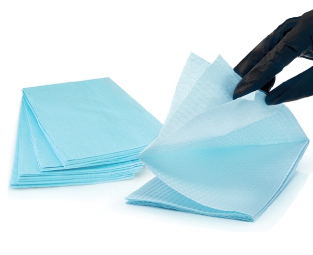Dental Bibs 13 x 18, Blue, 500/Case - MEDI-DNTBI3PLY - Personal Care  sku MEDI-DNTBI3PLY