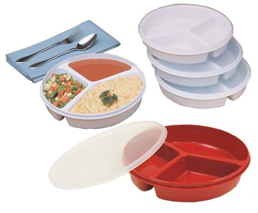 Partitioned Scoop Dish w/ Lid