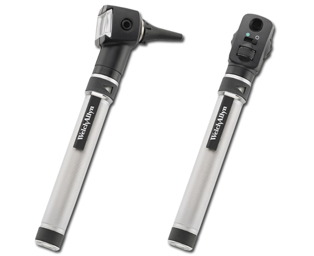 Pocket Otoscope with Throat Illuminator and Handle