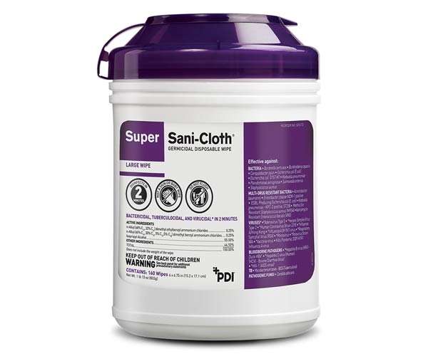Super Sani-Cloth Germicidal Disposable Wipes