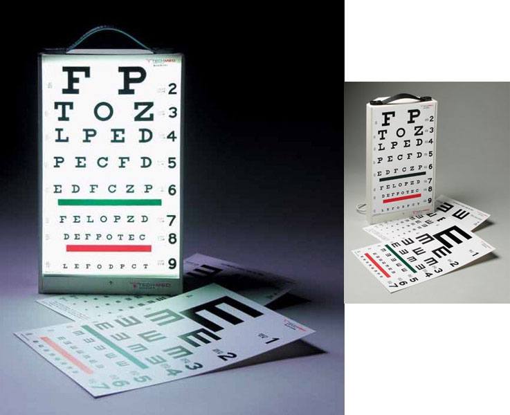 Tech-Med Illuminated Eye Test Cabinet - EYETESTCB - Personal Care  sku EYETESTCB
